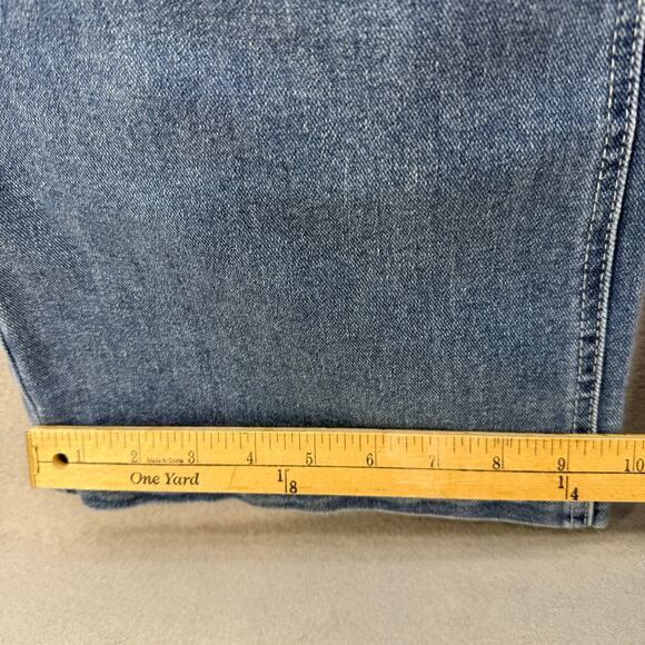 Juicy Couture Jeans Women's 7/28 Blue Lunita Wide Leg Rhinestone Logo Flare NWT - Picture 13 of 14